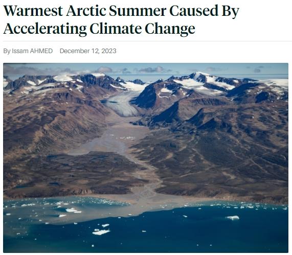 气候变化加剧！报告称北极经历120多年来最暖夏季-卖碳网